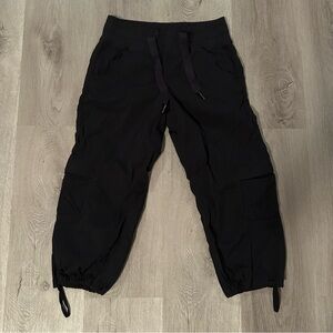 Lululemon Relaxed Fit Black Cropped Cargo Pants